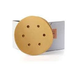 Velcro Sanding Disc 150mm 6 Hole GOLD PRO Box 50 pc