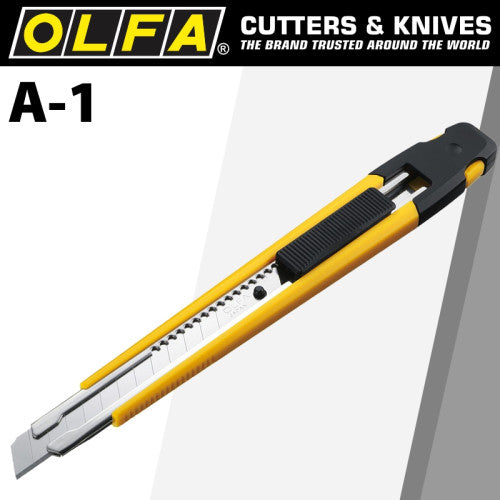 OLFA A-1 Snap off Knife 9mm with Auto-Lock