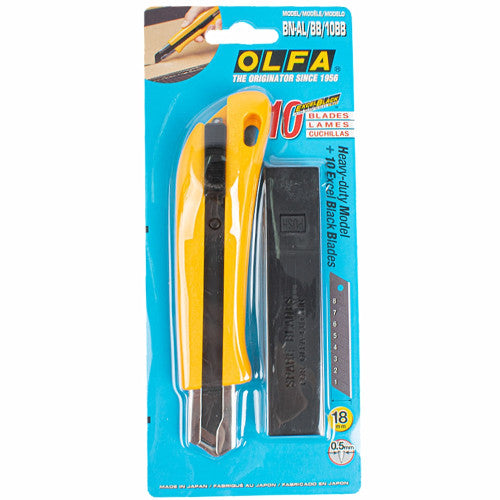 OLFA BN Snap off Knife Heavy Duty 18mm with 10 Excel Blades