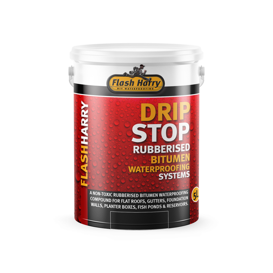 Flash Harry Drip Stop Rubberised Bitumen Waterproofing 5Lt