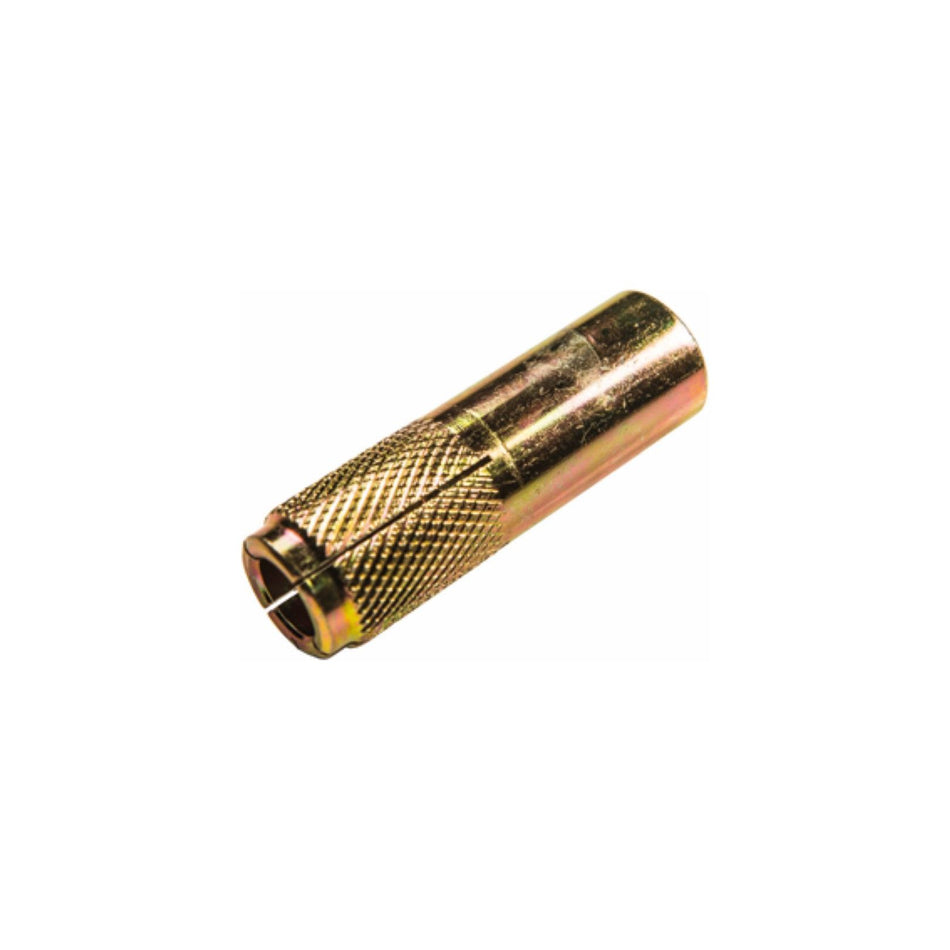 Drop in Anchor Knurled Yellow Zinc Plated