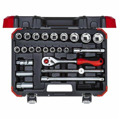 Socket set 1/2" drive 24pc Gedore Red