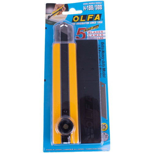 OLFA H-1 Snap off Knife Extra Heavy Duty 25mm with 5 Excel Blades