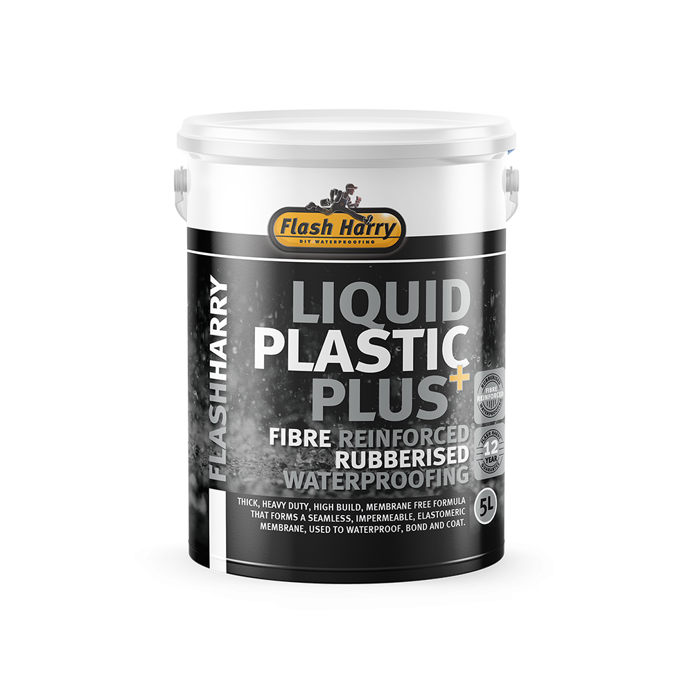 Flash Harry Liquid Plastic Plus Rubberised Fibre Waterproofing 5Lt