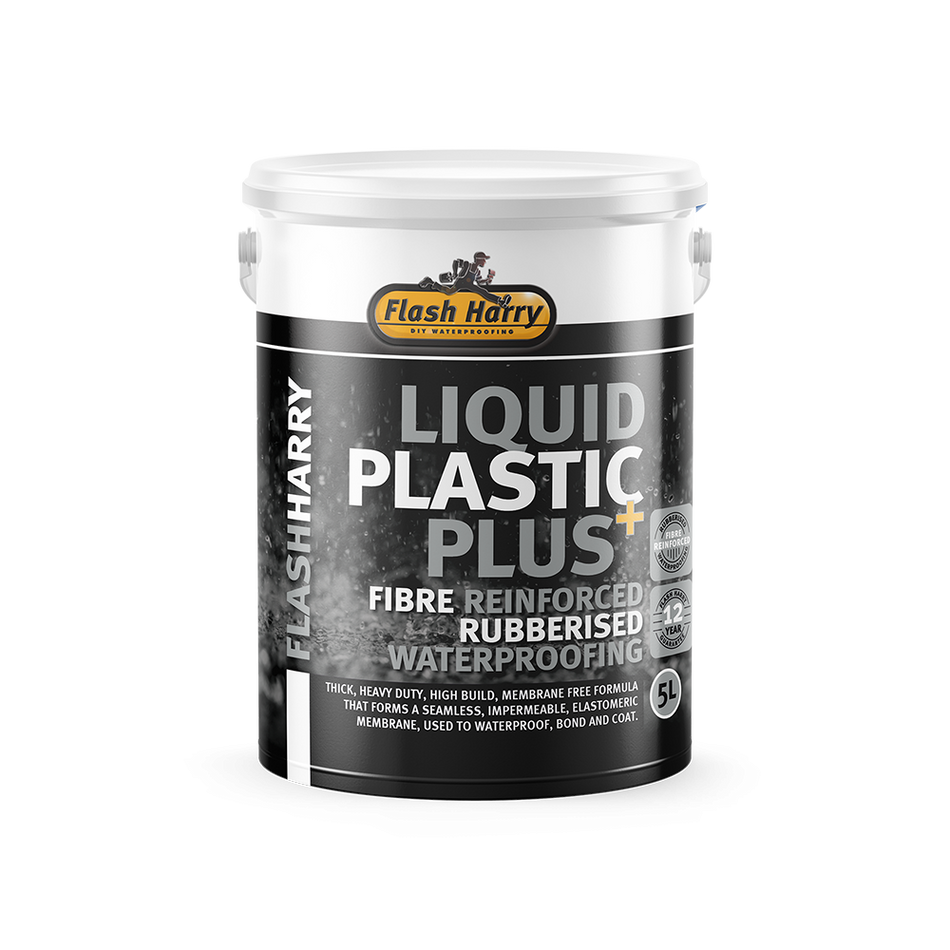 Flash Harry Liquid Plastic Plus Rubberised Fibre Waterproofing 5Lt