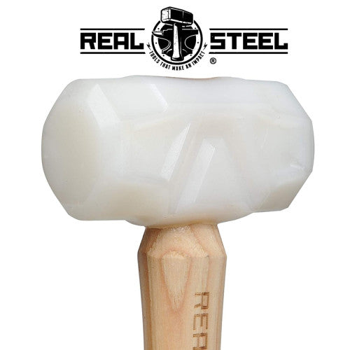White Urethane Mallet 38mm face Real Steel