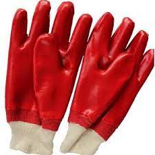 Glove PVC Red Medium Weight