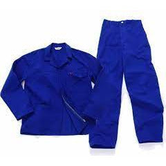 Overall 2pc conti suit Royal Blue Poly/Cotton
