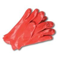 Glove PVC Red Medium Weight