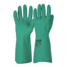 Glove Nitrile Chemical - Green Diamond grip 30cm