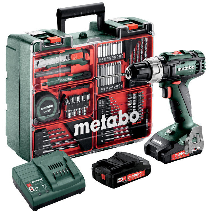 Metabo SB 18 L WORKSHOP Impact drill 18v set 65 Pce Acc kit