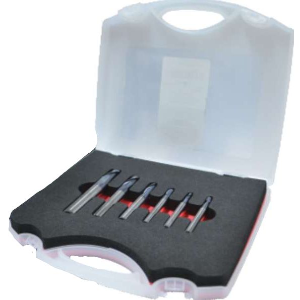 Solid Carbide 2 Flute Ball Nose End Mill Set