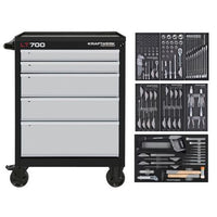 Kraftwerk LT700 5 Drawer 151 Piece Tool Trolley Kit