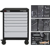 Kraftwerk LT700 7 Drawer 153 Piece Tool Trolley Kit