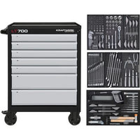 Kraftwerk LT700 7 Drawer 153 Piece Tool Trolley Kit
