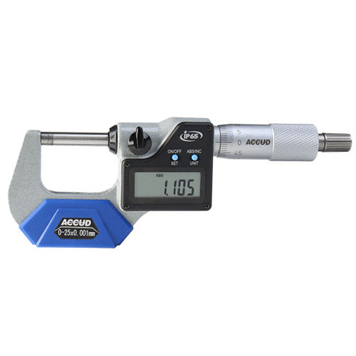 Accud Digital Outside Micrometer IP65 Series 313