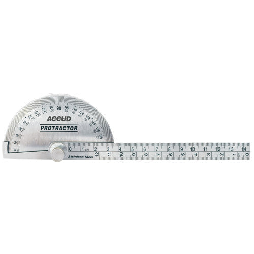 Accud Protractor 90x145mm 180Deg 0.3Deg accuracy