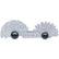 Accud Pitch Gauge 0.25-7MM 24 Leaves Metric 60DEG. Screw 0.07MM