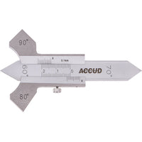 Accud Welding Seam Gauge 0-8mm/0-20mm 60,70,80,90 Deg