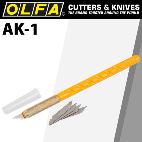 OLFA AK-1 Designers Art Knife with 25 Spare Blades