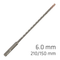 Drill Bit SDS+ Concrete Rebar X4 Cutting edge 6.0mm Alpen