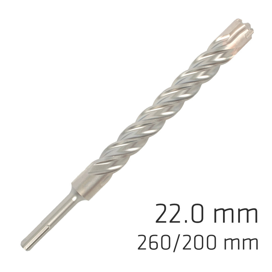 Drill Bit SDS+ Concrete Rebar X4 Cutting edge 22.0mm Alpen