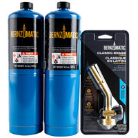 Classic Torch with 2 Propane Cylinders Combo