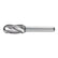 Tungsten Carbide Burrs Cylindrical Ball Nose Shape C Alu Cut