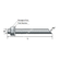 Chemical Anchor Stud with nut and washer Electro Galvanized