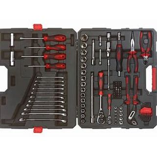 Tool kit 1/4 + 1/2 drive 110pc Crescent