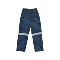 Overall Trouser D59 Sasol Spec Navy Acid/Flame 50mm Reflective Tape SABS434