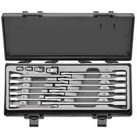 Ratchet Spanner set 8-19mm with Socket adaptors boxed