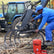 Grease foot pump bucket 8kg with hose