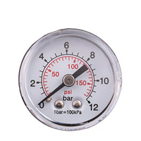 Pressure Gauge 50mm back 0-12 Bar