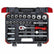 Socket set 1/2" drive 24pc Gedore Red