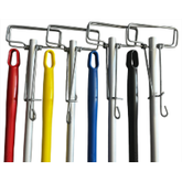 Hygiene Aluminum Fan Mop Handle 25mm x 1.5M HACCP Compliant