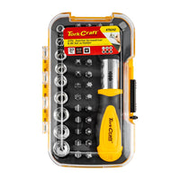 Tork Craft 37-Piece Ratchet Screwdriver & Bit Set