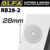 OLFA RB28-2 Rotary Blade 28mm 2 Pack