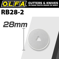 OLFA RB28-2 Rotary Blade 28mm 2 Pack