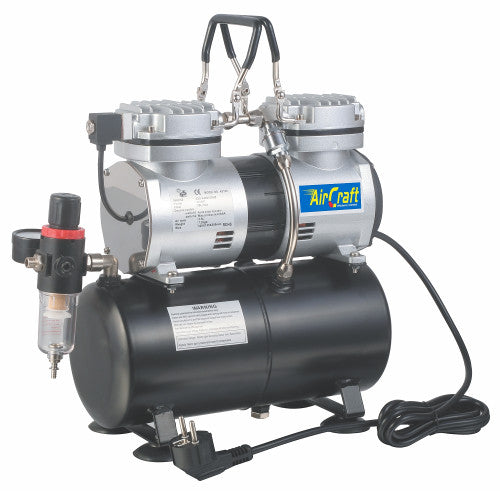 Bush Air Compressor Air Brush Compressor 2 Cylinder with Tank – Alrode Industrial Supplies