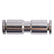 Metal PU Push on Connector Straight