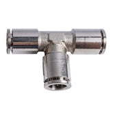 Metal PU Push on Connector Tee