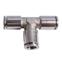 Metal PU Push on Connector Tee