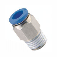 PU Push on Connector Straight Male Metric Thread