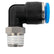PU Push on Connector Elbow Male Thread BSP