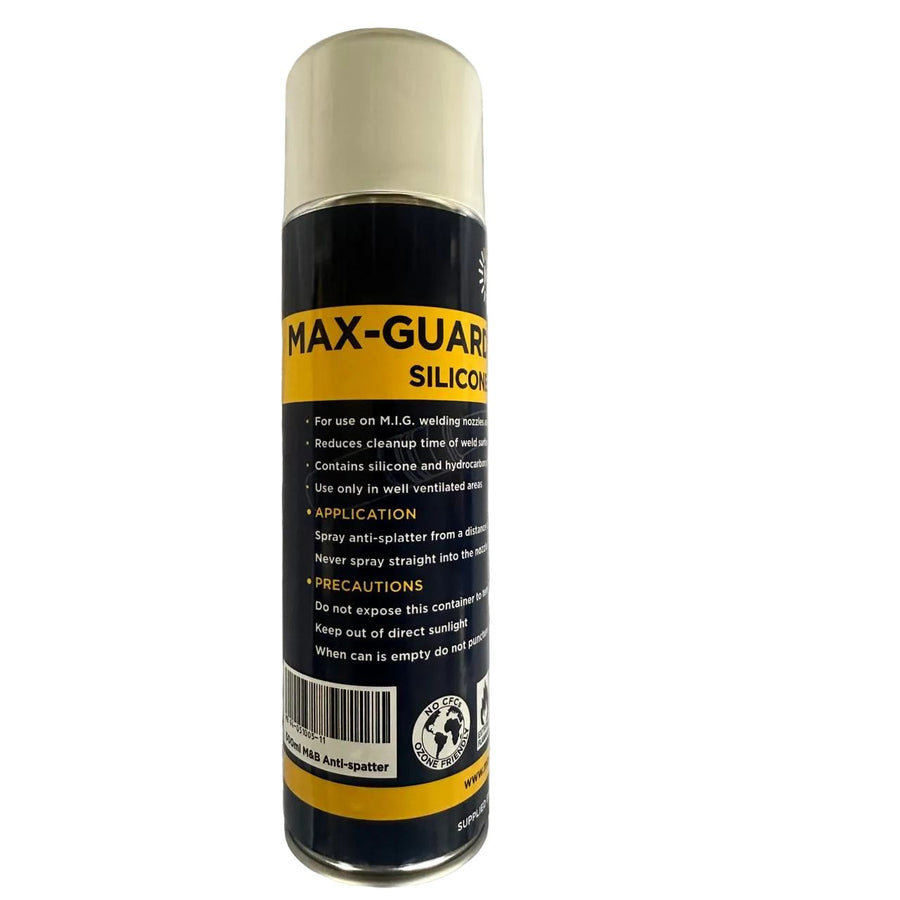 Max-Guard silicone spray can on a white background