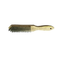 Welders wire Brush 6 row light duty Wooden Handle