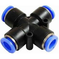 PU Push on Connector 4 way cross