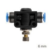PU Push on Connector Flow Control Straight