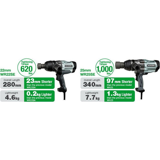 HiKOKI WR25SE Brushless Impact Wrench 1